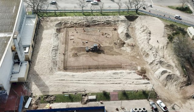Piscina de 25m obra 