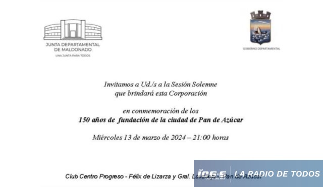 Junta Deptal sesión solemne