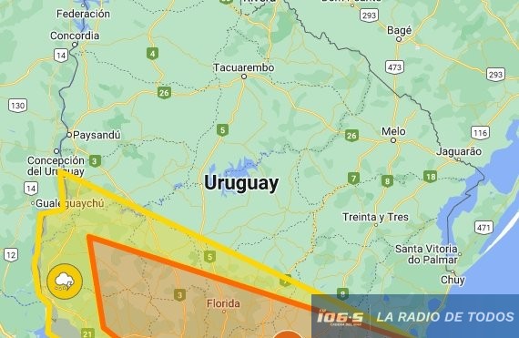 Mapa Inumet
