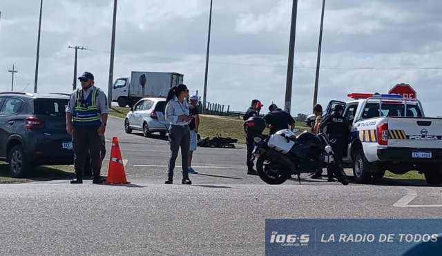 moto auto siniestro