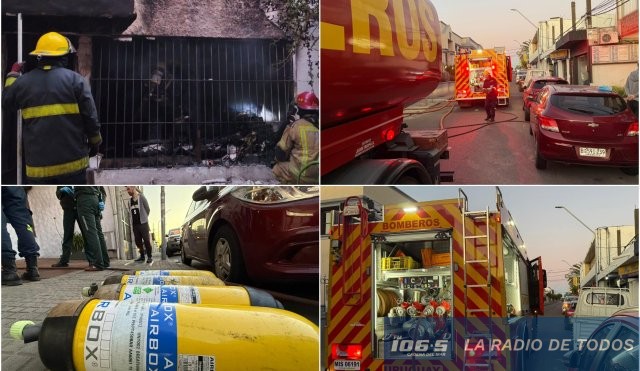 BOMBEROS INCENDIO MALDONADO