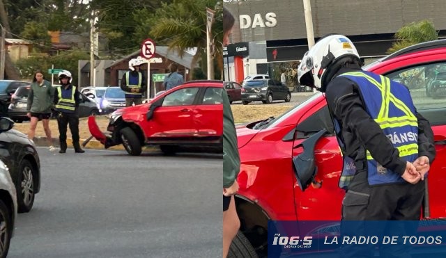 Auto siniestro rotonda novillo 