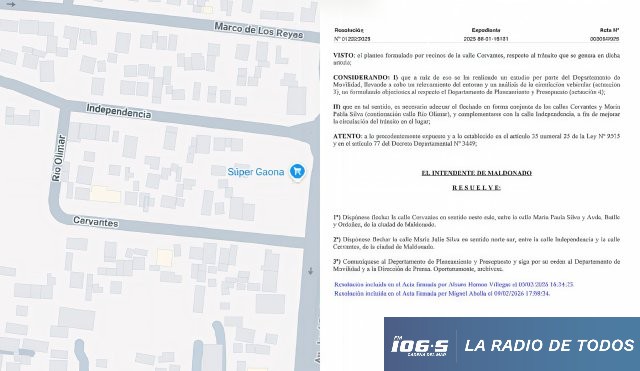 Calles cambios 
