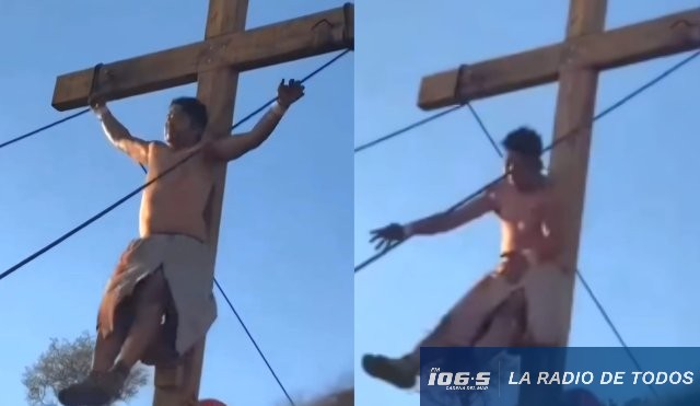 Jesús se desplomó 