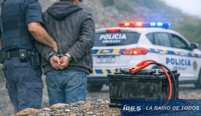 Hurto (Piriápolis): un hombre poseedor de antecedentes penales fue condenado a prisión por el robo de una batería.