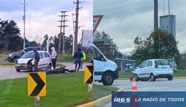 Siniestro de tránsito (Maldonado): motociclista resultó herido tras una colisión en las inmediaciones de Cerro Pelado.