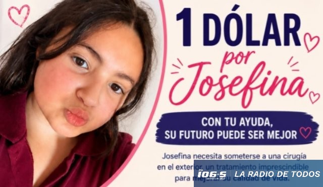 1 Solidaridad: impulsan la campaña “1 dólar por Josefina” para costear una cirugía en Argentina.