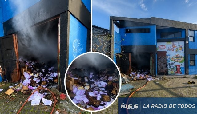 Incendio galpón abandonado 