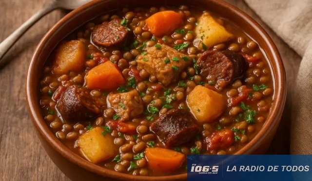Guiso de lentejas y chorizo: una receta clásica y completa para combatir las bajas temperaturas.