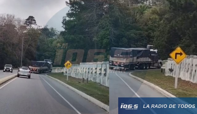Intercambiador Punta Ballena: camioneros ignoran la prohibición de circulación y alertan por el riesgo de siniestros.