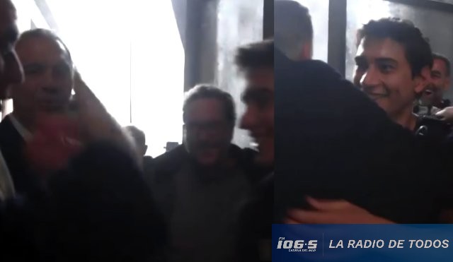 Presidente Orsi en Set (NETFLIX): abrazo con Enzo Vogrincic.