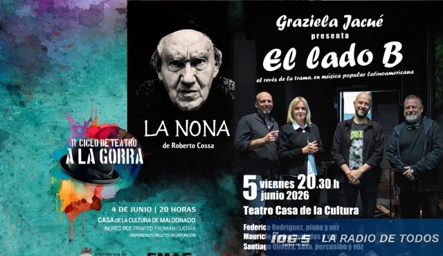Maldonado: Teatro de la Casa de la Cultura renueva su cartelera con espectáculos musicales y teatrales gratuitos.