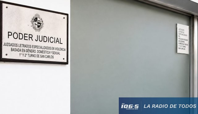 Encadenada frente a Juzgado (San Carlos): reclamo por conflicto familiar.