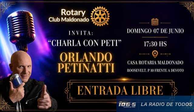 Petinatti en Maldonado: encuentro solidario en Casa Rotaria.
