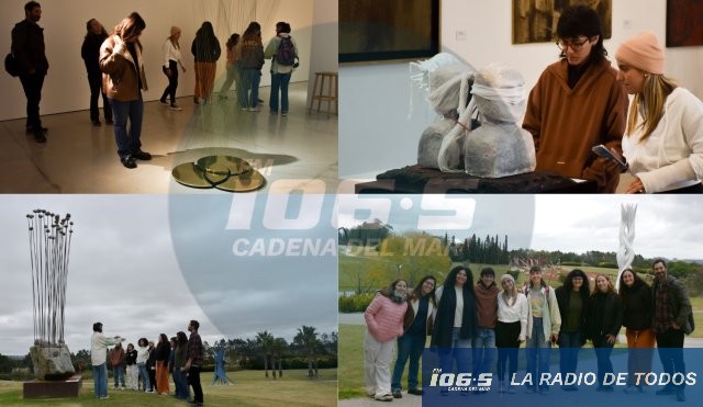 Artes visuales: estudiantes de UTU participaron en jornada de recreación lúdica y exploración sensorial en el MACA.
