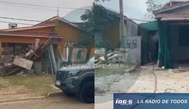 Maldonado: un incendio en Indio Andresito y Leonardo Olivera afectó la parte trasera de una vivienda.