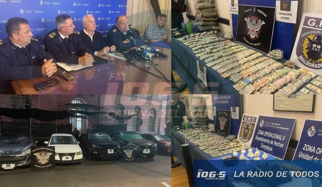 Operación Jacobo: desarticulan una organización que controlaba unas 20 bocas de droga en Maldonado.