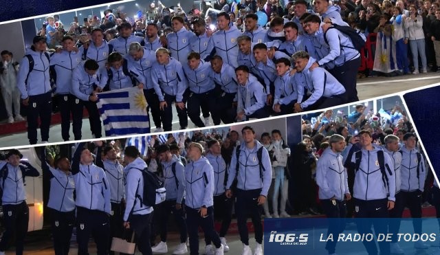 Selección Uruguaya: multitudaria despedida en Carrasco antes del viaje hacia México.