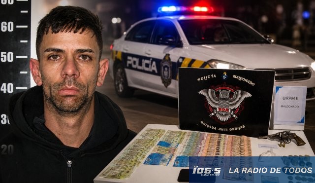 Atrapado con droga y billetss