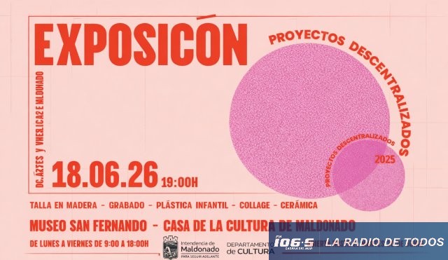 Maldonado: Escuela de Artes Plásticas y Visuales inaugura exposición con trabajos de sus talleres descentralizados.