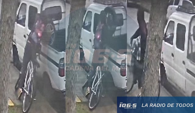 Maldonado Nuevo: audaz delincuente robó a plena luz del día la rueda auxiliar de una camioneta estacionada.