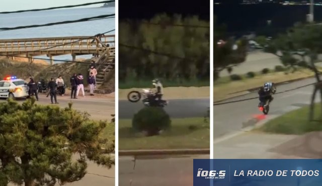 Tránsito (Maldonado): vecinos reclaman por maniobras peligrosas de motociclistas en la Parada 23 de Playa Mansa.