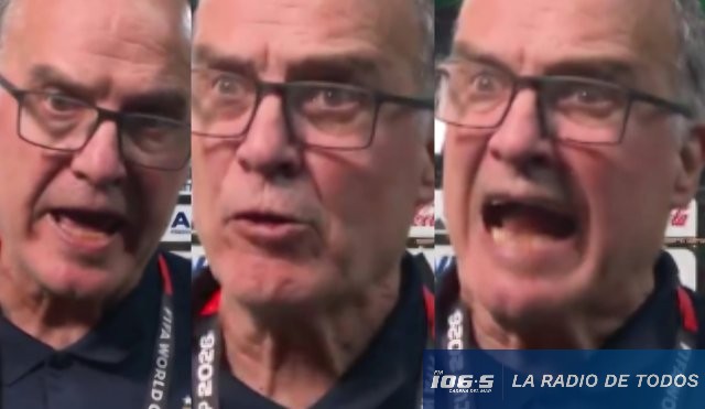 Marcelo Bielsa (fastidio): perdió la paciencia con la transmisión y lanzó un 