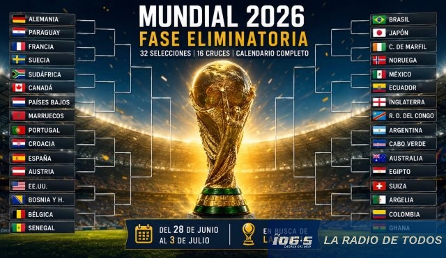 Dieciseisavos final mundial