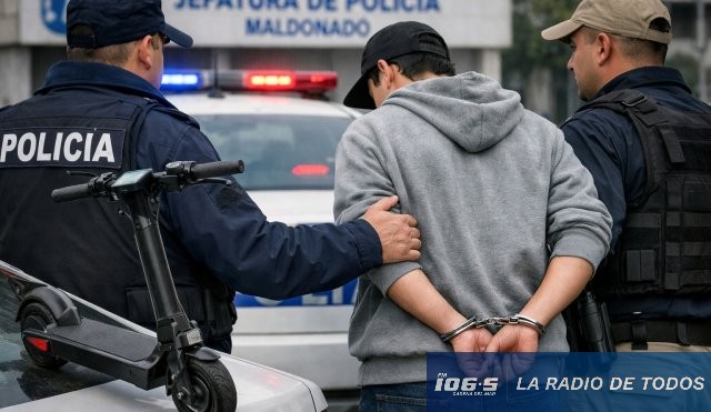 Receptación (Maldonado): un joven de 19 años fue condenado tras ser sorprendido con un monopatín robado.