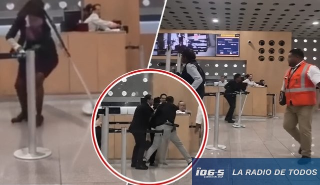 Expulsados del Vuelo: terminaron a golpes con funcionarios de aerolínea.