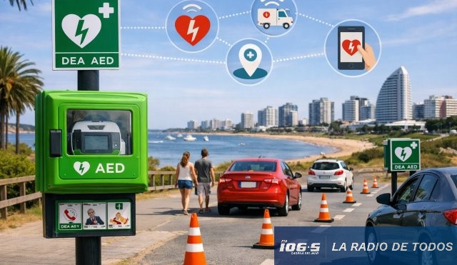 Punta del Este: crearán una red integrada de desfibriladores.