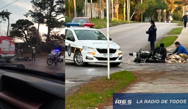 Punta del Este (siniestro de tránsito): motociclista colisionó, fue embestido y debió esperar más de 30 minutos por una ambulancia.
