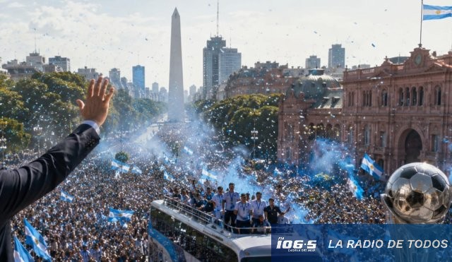 Celebración (Argentina): Presidente Milei decretará feriado para recibir a la Selección.
