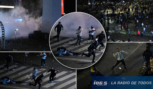 Obelisco (Buenos Aires): incidentes tras la derrota dejaron al menos 15 detenidos.