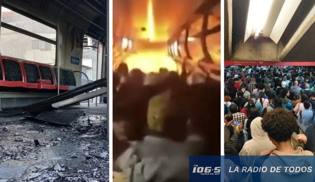 Caos ferroviario (San Pablo): incendio en un tren obligó a evadir vagones y caminar por las vías.