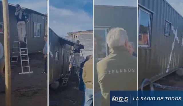 San Carlos: Asociación Civil Cireneos entregó solución habitacional de emergencia a una vecina tras perder su vivienda en un incendio.