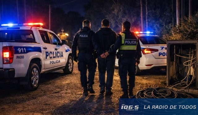 Hurto de cable (Maldonado): condenan a un hombre con antecedentes penales.