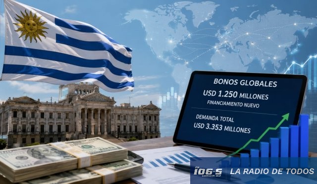 Deuda Soberana (Uruguay): captó 1.250 millones de dólares y regresó al mercado internacional.