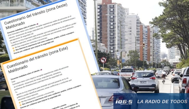Maldonado: grupo de vecinos impulsa encuesta sobre realidad del tránsito para elevar propuestas a la Intendencia.