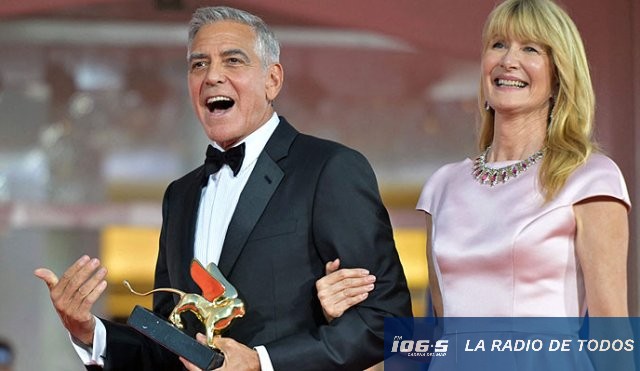George Clooney (Italia): recibió el León de Oro y reivindicó el poder del cine.