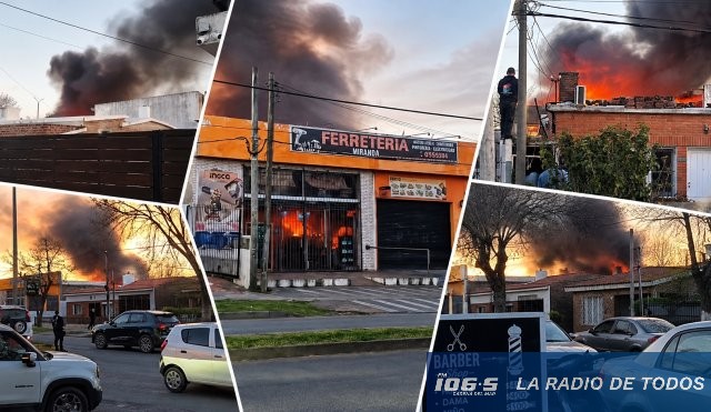 Incendio Avenida Aiguá Ferretería 