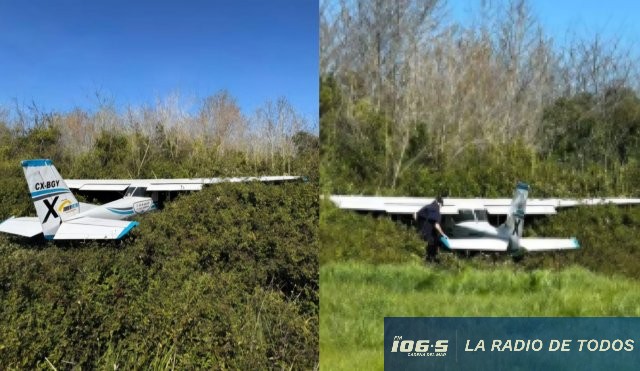 Avión instrucción aeropuerto Carrasco 