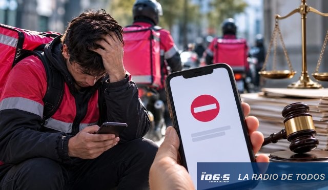 Pedidos Ya repartidores sin trabajo 