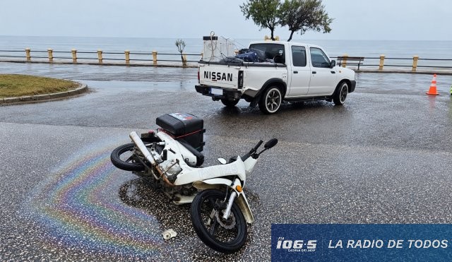 Siniestro Piriápolis choque moto auto 