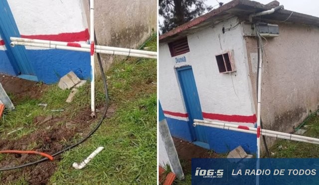 Vandalismo (Maldonado): delincuentes se llevaron las luces del Club Atlético Barrio Rivera 33.