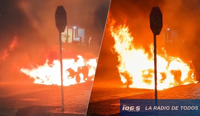 Incendio vehículo PUNTA DEL ESTE 