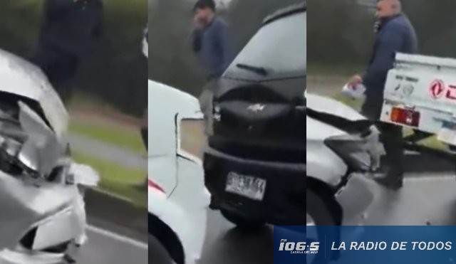 Siniestro de Tránsito triple choque