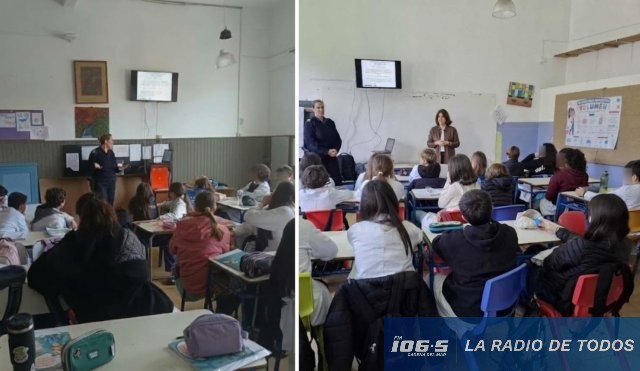 Prevención y Seguridad (Escuela N° 5): Alumnos participaron de jornada sobre redes sociales.