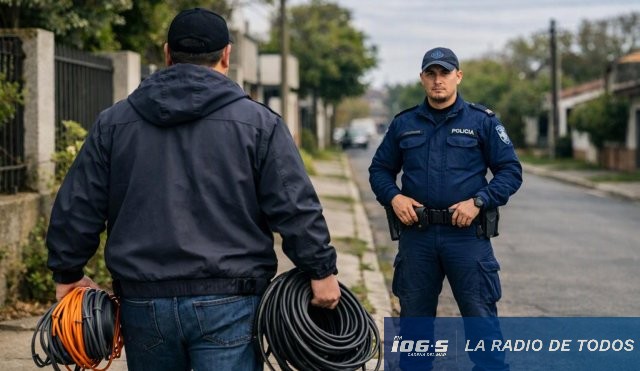Hurto de cables (Maldonado): Hombre de 37 años fue condenado tras ser sorprendido por la Policía en Bulevar Lussich.