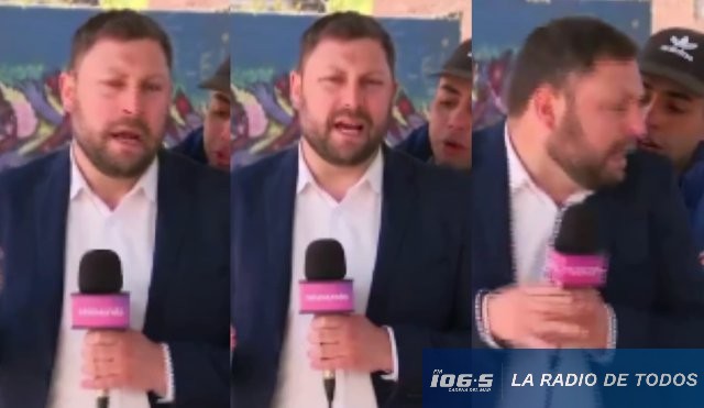 Periodista (móvil en vivo): hincha de Nacional lo hizo saltar del susto y reacción se viralizó.